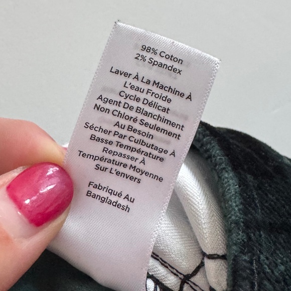 Talbots | Straight Leg Velveteen Pants - Black Watch Tartan - Picture 11 of 11